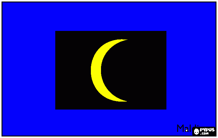 luna inspirada para colorear