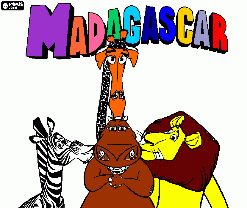 Madagascar - Julián Polo  para colorear