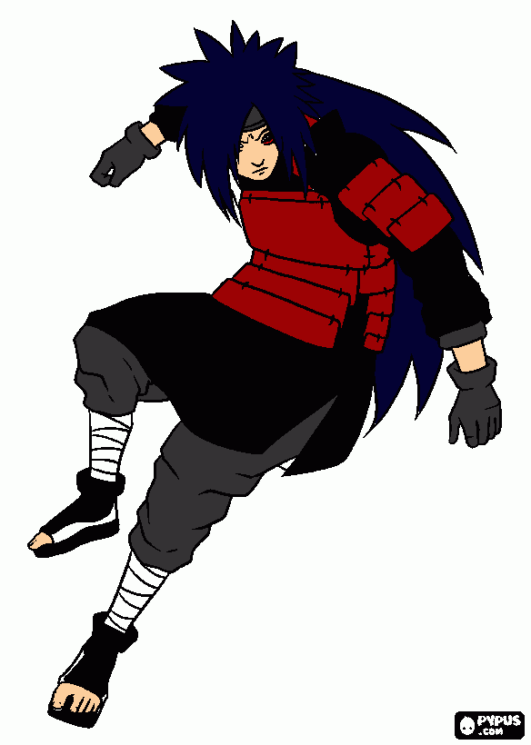 Madara uchiha para colorear