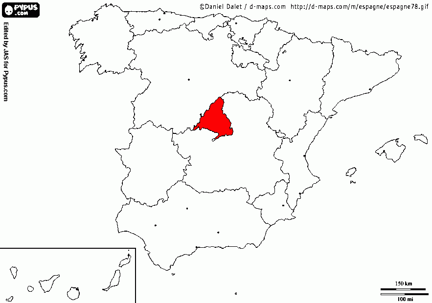 MADRID para colorear