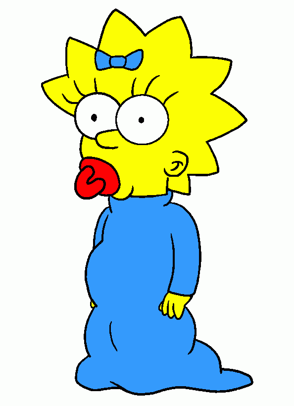 maggie simpsom para colorear