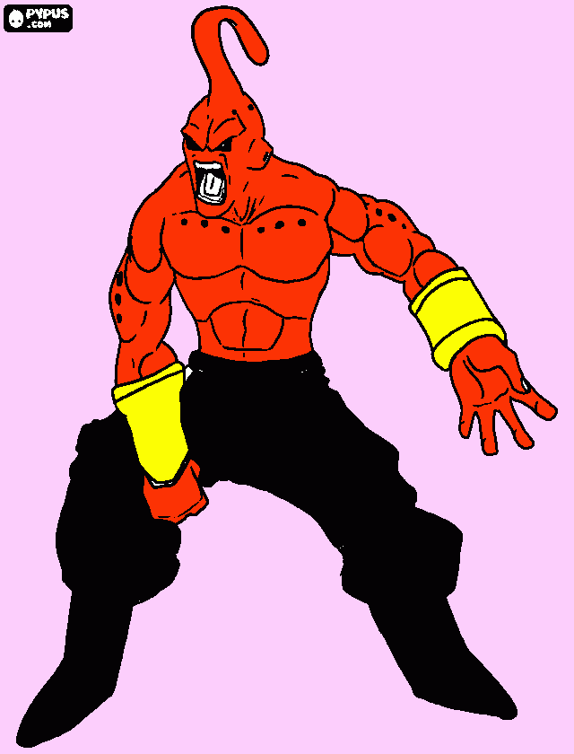 majinbuuu para colorear