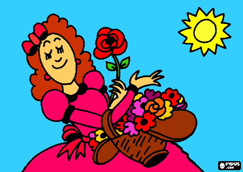 mama contenta para colorear