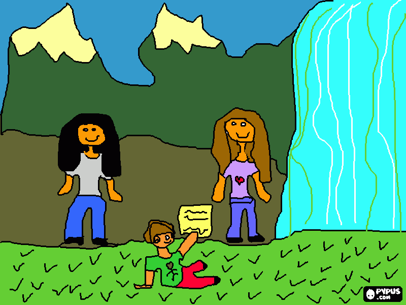 mama, mamy y nene (hijo) para colorear