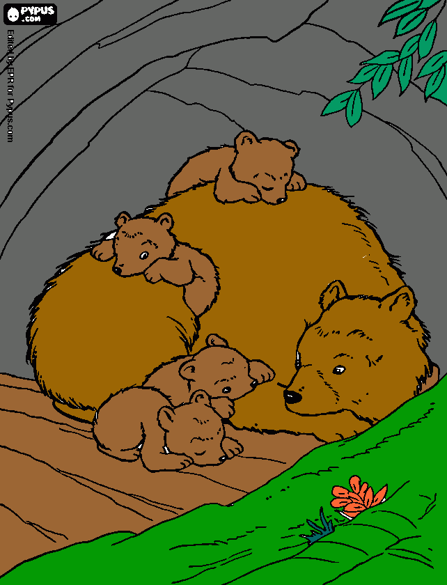 mama osos para colorear