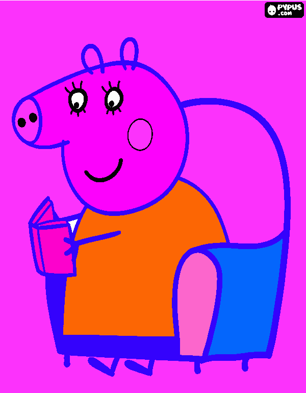 mamA PEPA para colorear