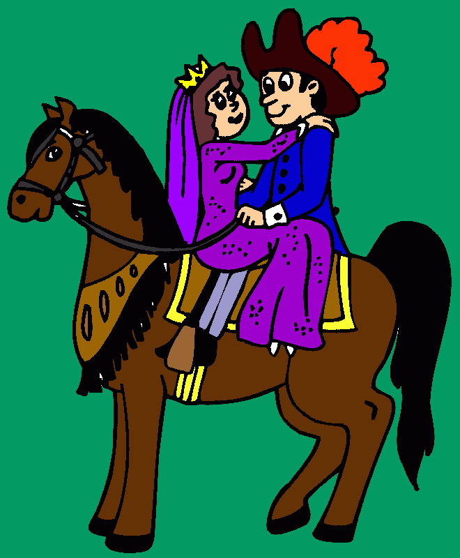 mama y papa casandose para colorear