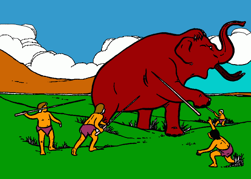 mamut para colorear