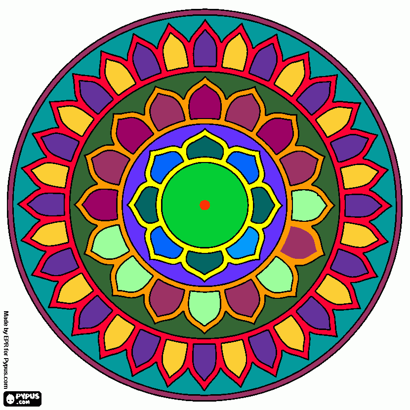 Manadala Luciano para colorear