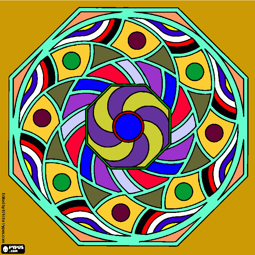Mandala 04042020 para colorear