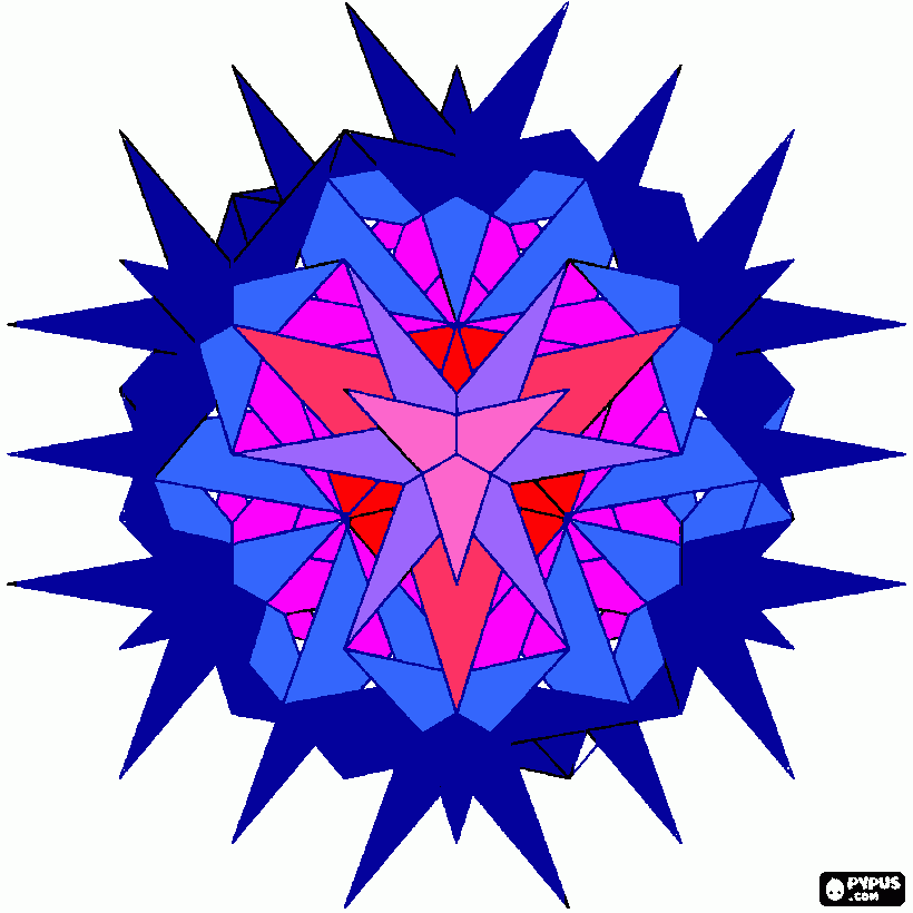 mandala 3D para colorear