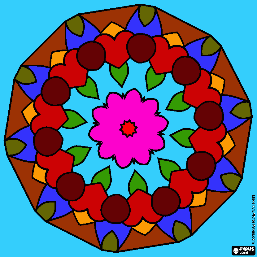mandala ana para colorear