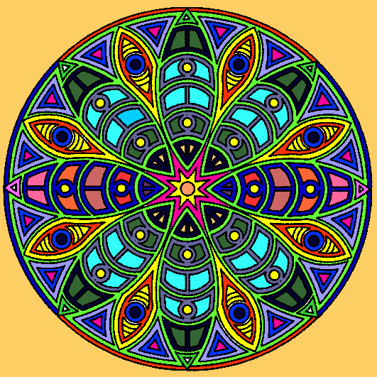 mandala bonito para colorear