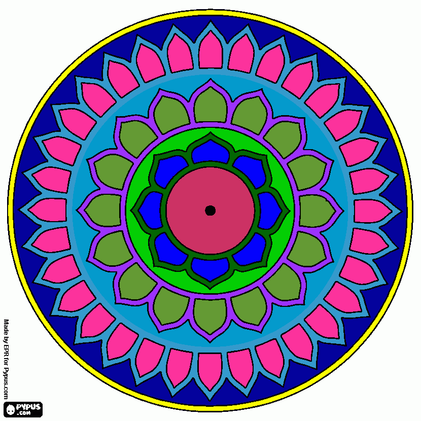 mandala color para colorear