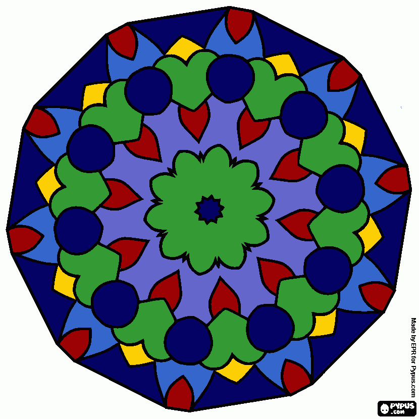 mandala colors para colorear