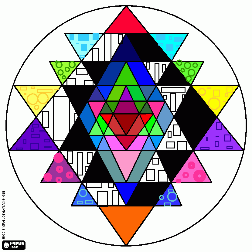 mandala de artistica para colorear