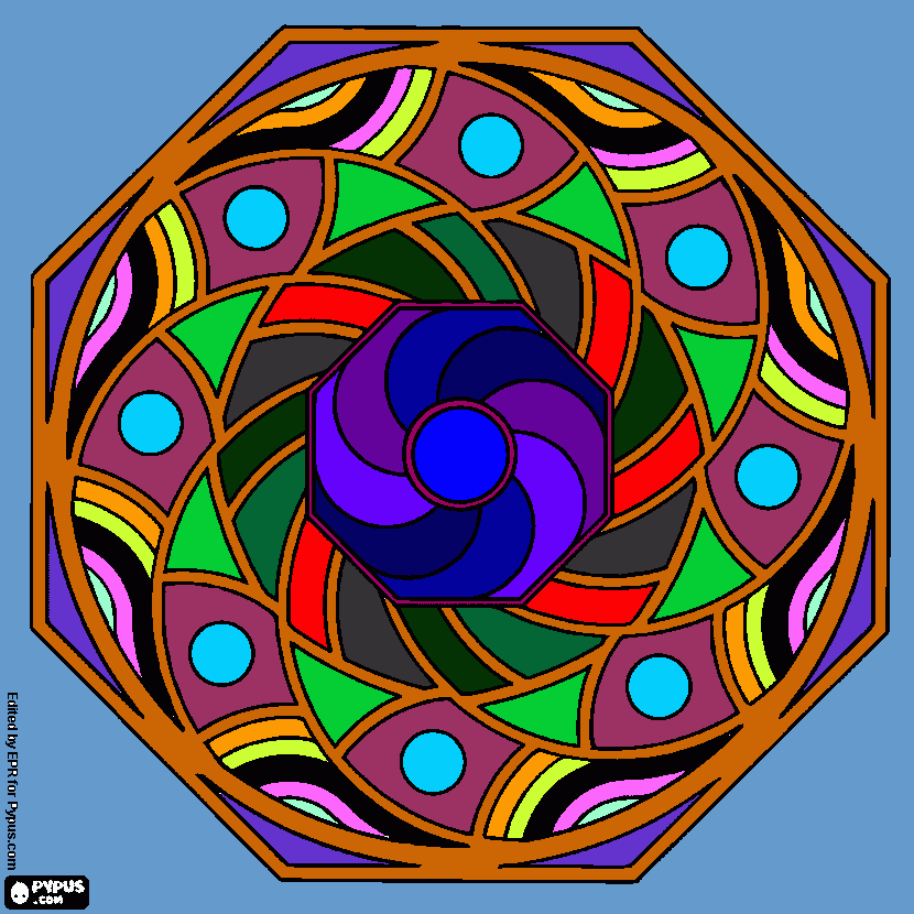 mandala de ocasión para colorear