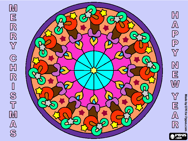 mandala Delicias para colorear