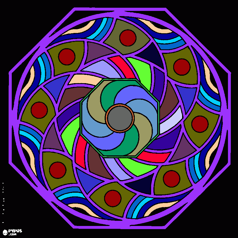 mandala después para colorear