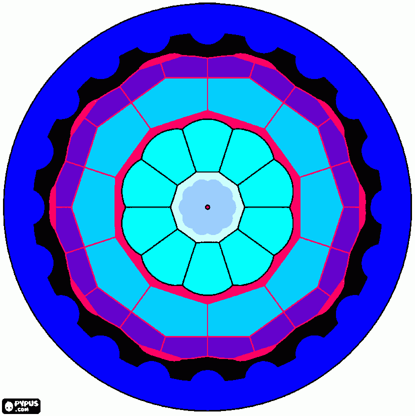 Mandala Dianette para colorear