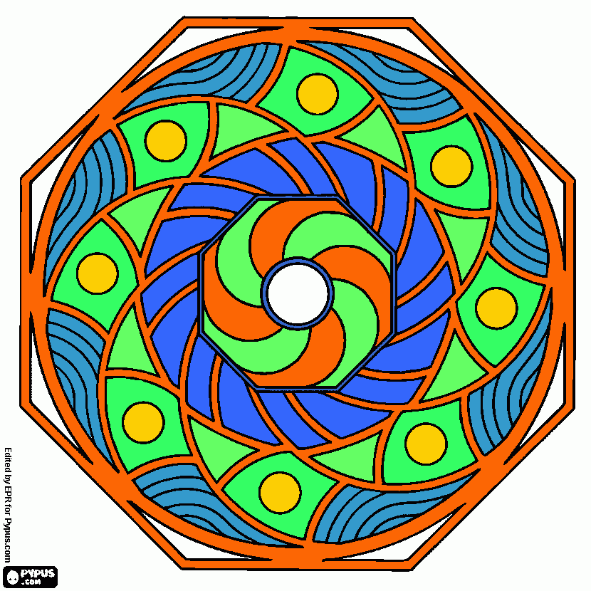 mandala final para colorear