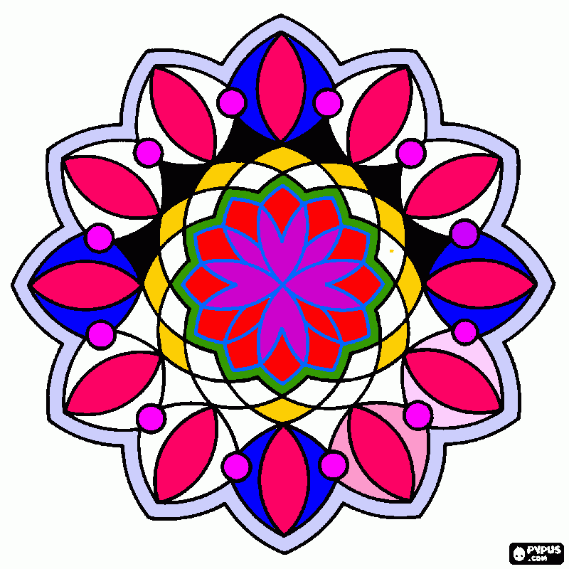 Mandala Joelis para colorear