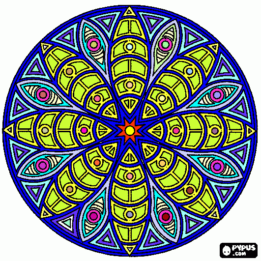 mandala margarita para colorear