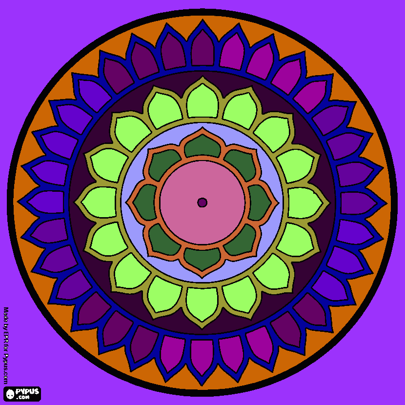 mandala namasté para colorear