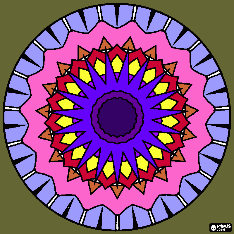 mandala om mansará para colorear
