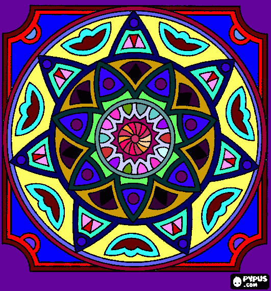 mandala pargode para colorear
