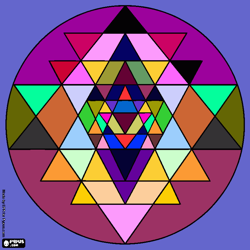 mandala reflexivo para colorear