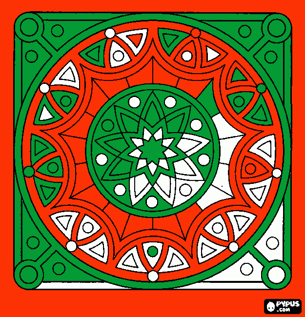 Mandaladante para colorear