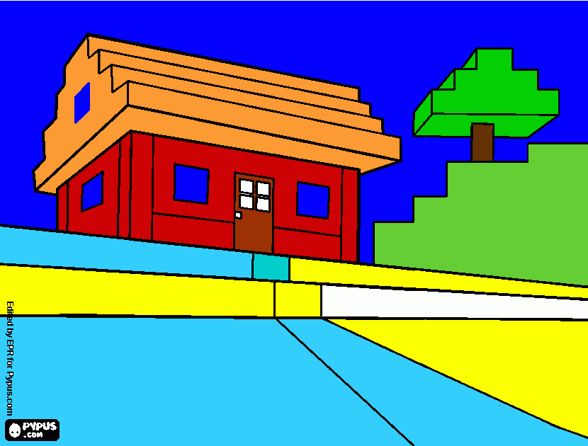maniecraf  para colorear