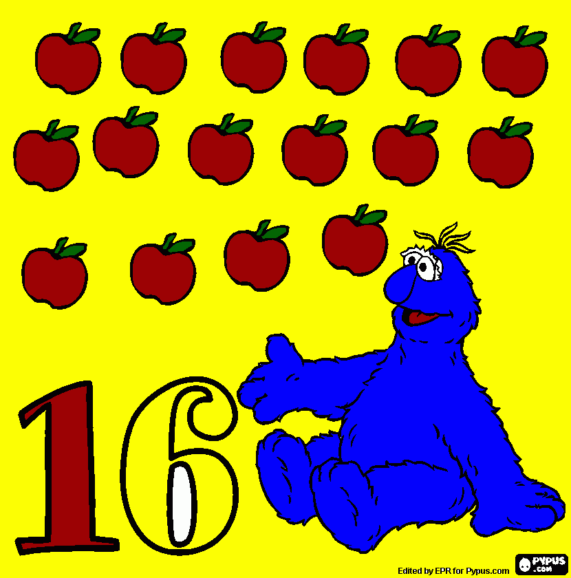 manzasnas 16 para colorear