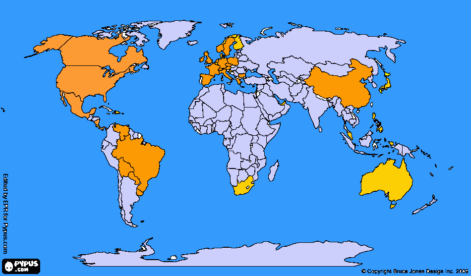 Mapa 43 para colorear