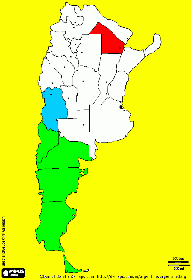 mapa argentina agroexportadora para colorear