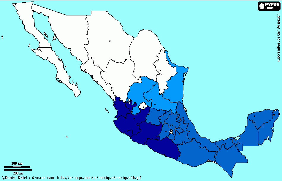 Mapa CiDRA para colorear