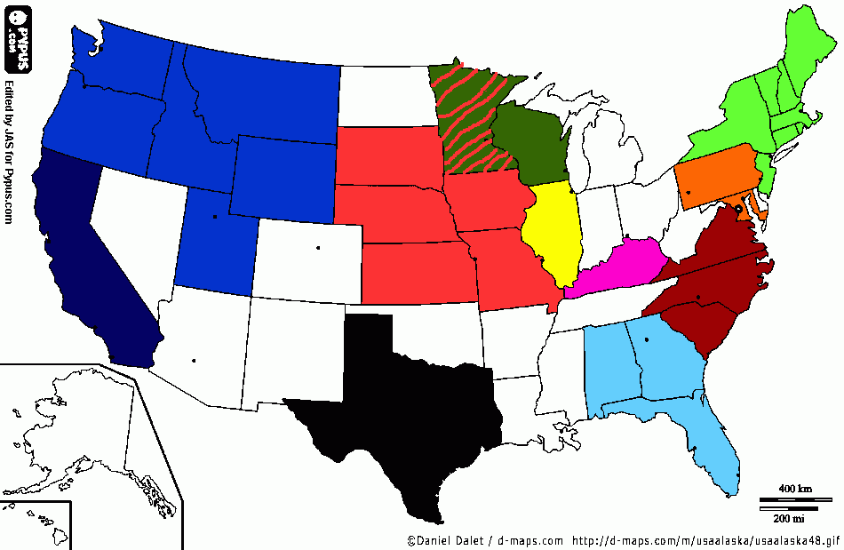 Mapa CIPP CORP para colorear