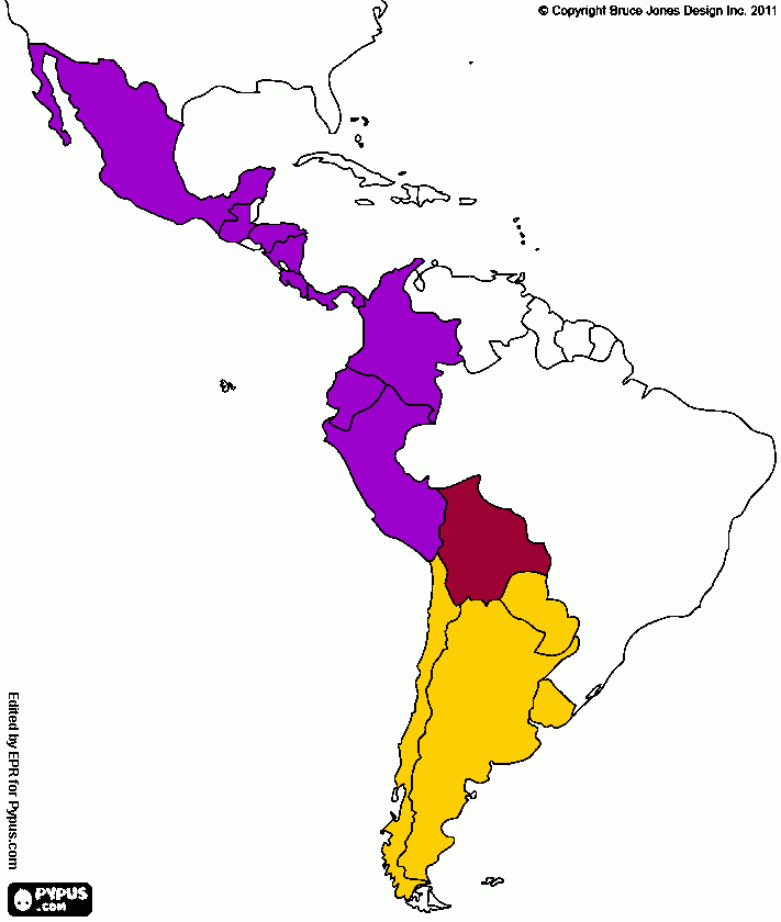 mapa de donde surgieron los Incas para colorear