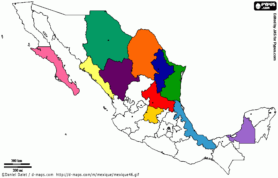 mapa de estados de almacenes battycell para colorear