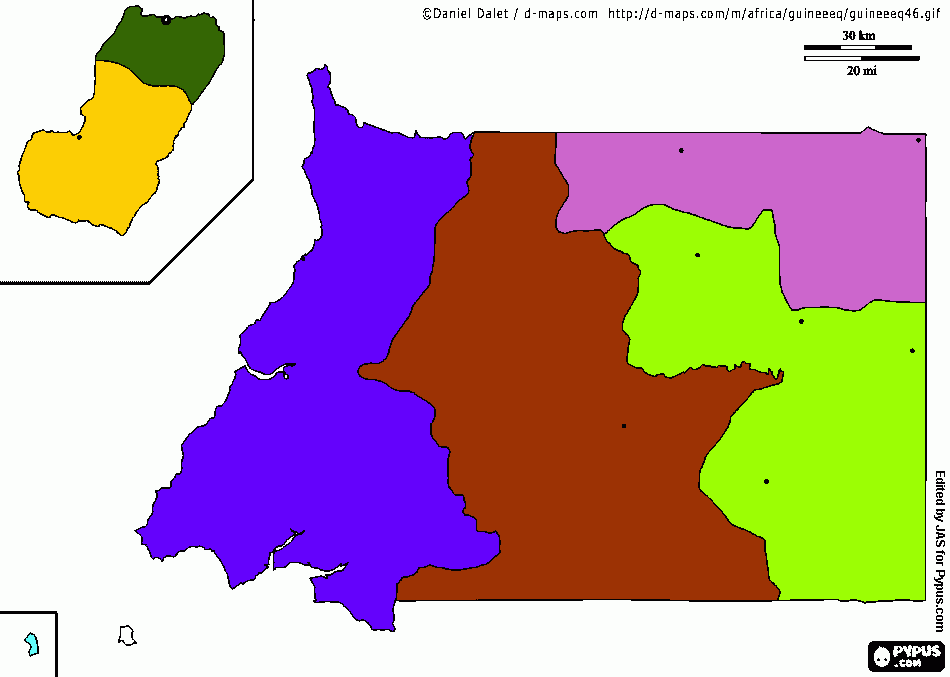 mapa de G.E para colorear