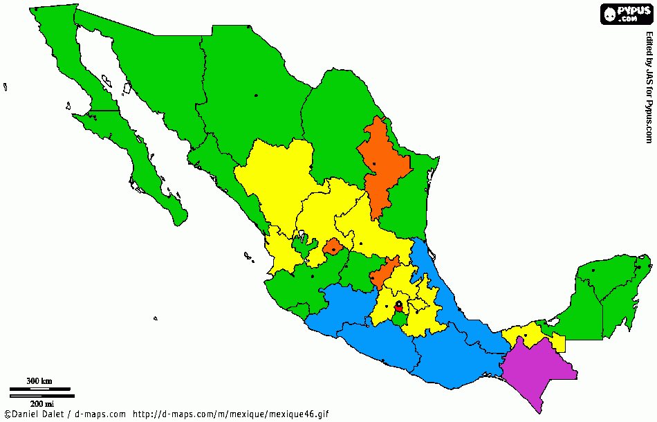 Mapa de indices de conectividad para colorear