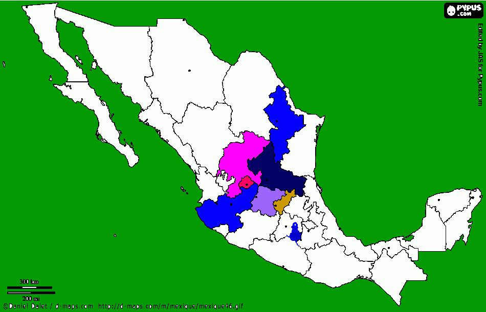 Mapa de Presencia para colorear