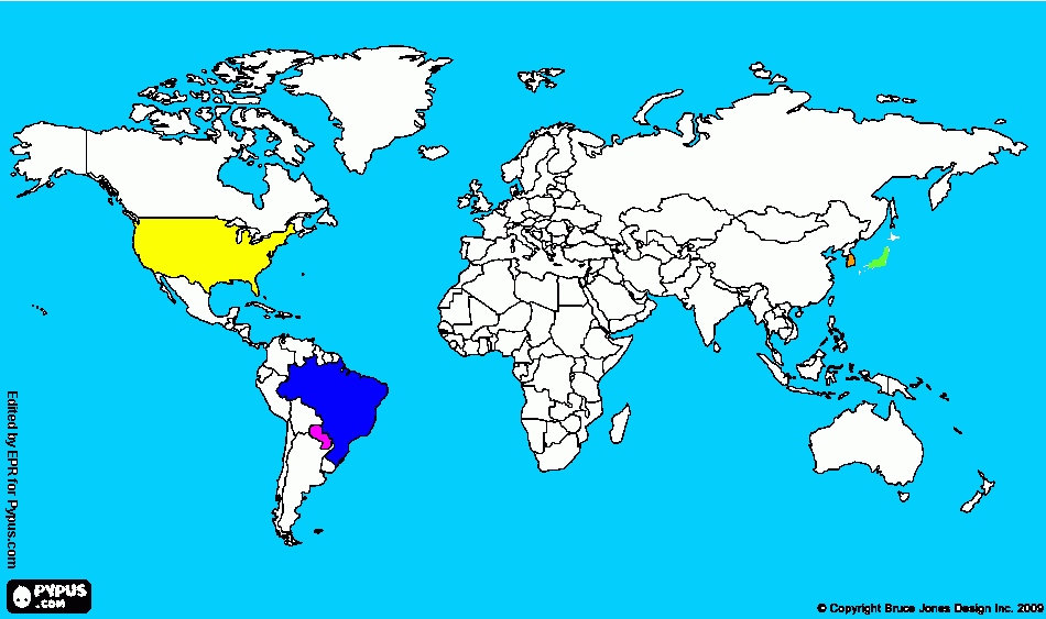 Mapa de productos para colorear