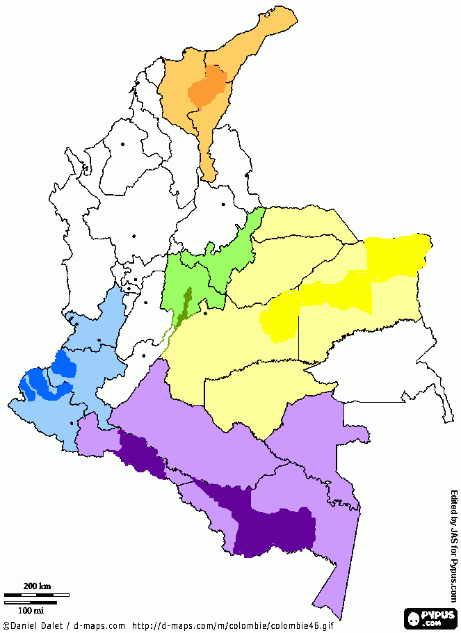 MAPA - ETNOPSICOLOGÍA  para colorear