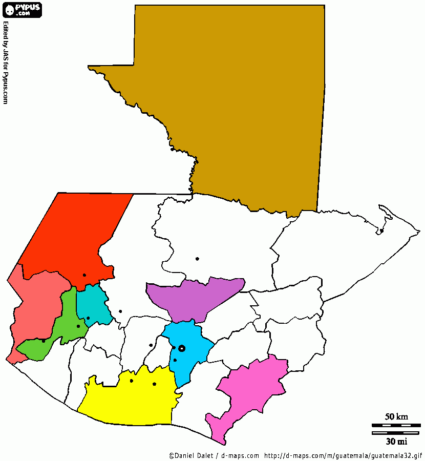 mapa gaby para colorear