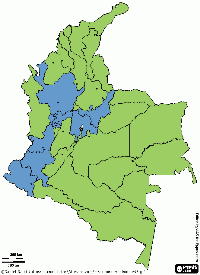 mapa lechero para colorear