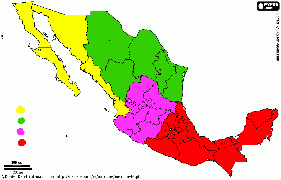 Mapa Marino para colorear