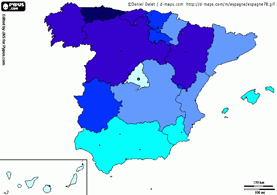 Mapa mortalidad para colorear