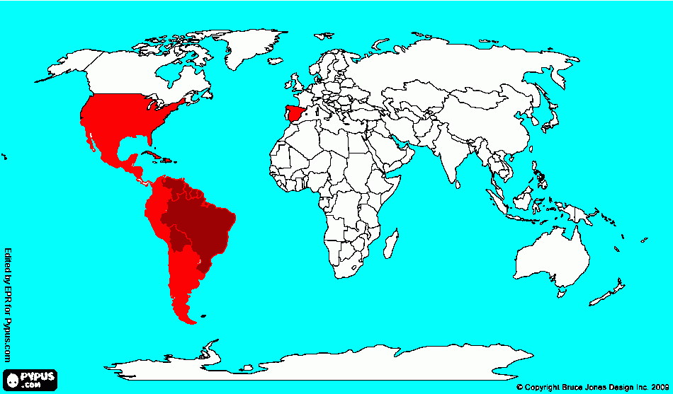 mapa mudi colegio para colorear